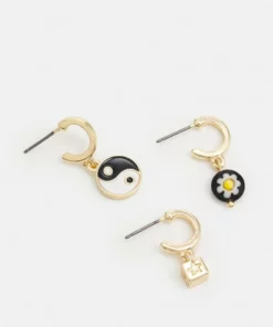 Fire & Glory - Damen LINETTE EARRINGS 3 PACK - Ohrringe - Gold-coloured/multi -Kaotiko || Fire & Glory Populaire Magasin ae4b9e59d2174555a4ca70c1d76ee589