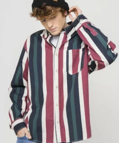 Kaotiko - Unisex Hemd - Gestreiftes Hemd