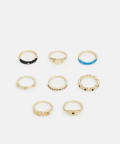 Fire & Glory - Damen ANETTE 8 PACK - Ring - Gold-coloured