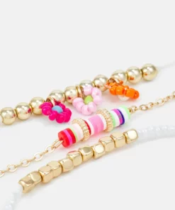 Fire & Glory - Damen FGBLOOM BRACELET 3 PACK - Armband - Gold-coloured/multi -Kaotiko || Fire & Glory Populaire Magasin b45a2d24bf9941819d3d99df23469af0