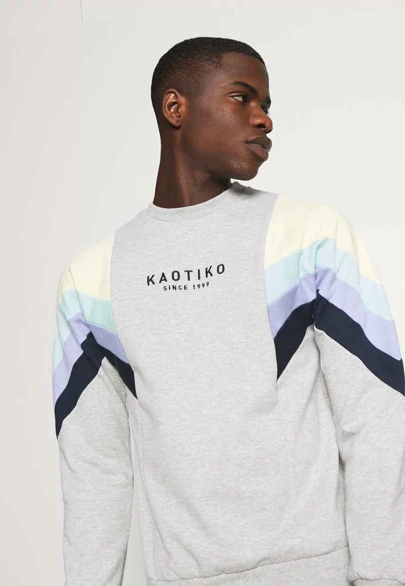 Kaotiko CREW SEATTLE - Sweatshirt - Grey/yellow/green/grape/navy - Unisex 6 Kaotiko CREW SEATTLE - Sweatshirt - Grey/yellow/green/grape/navy - Unisex – Bild 4