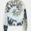 Kaotiko CREW TIE DYE ESPIRAL - Sweatshirt - Blue/white - Herren