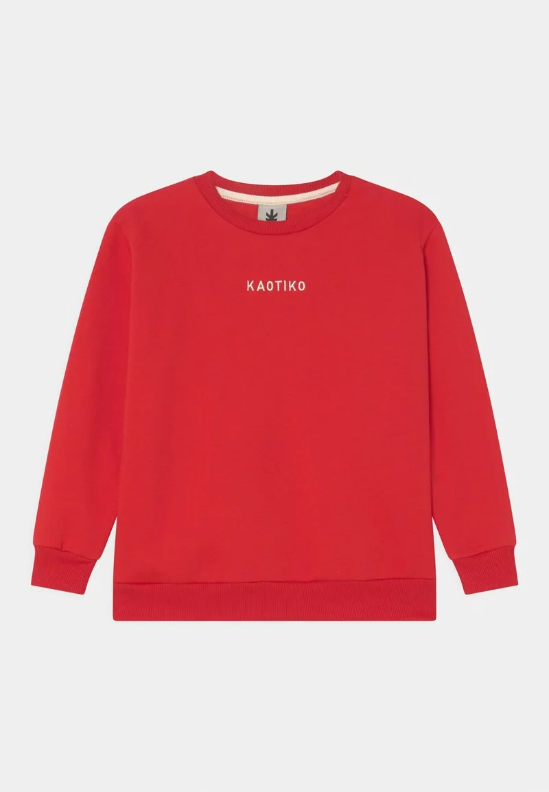 Kaotiko CREW BASIC UNISEX - Sweatshirt - Red 3 Kaotiko CREW BASIC UNISEX - Sweatshirt - Red