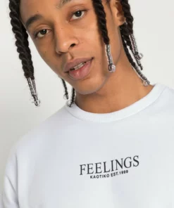 Kaotiko - Herren CREW FEELINGS - Sweatshirt - White -Kaotiko || Fire & Glory Populaire Magasin bb857e01c6134f6fb89a26ed4bfcaaa4