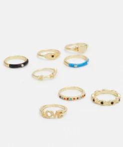 Fire & Glory - Damen ANETTE 8 PACK - Ring - Gold-coloured -Kaotiko || Fire & Glory Populaire Magasin bd6688b9d2cd413282d0292d978a0a45