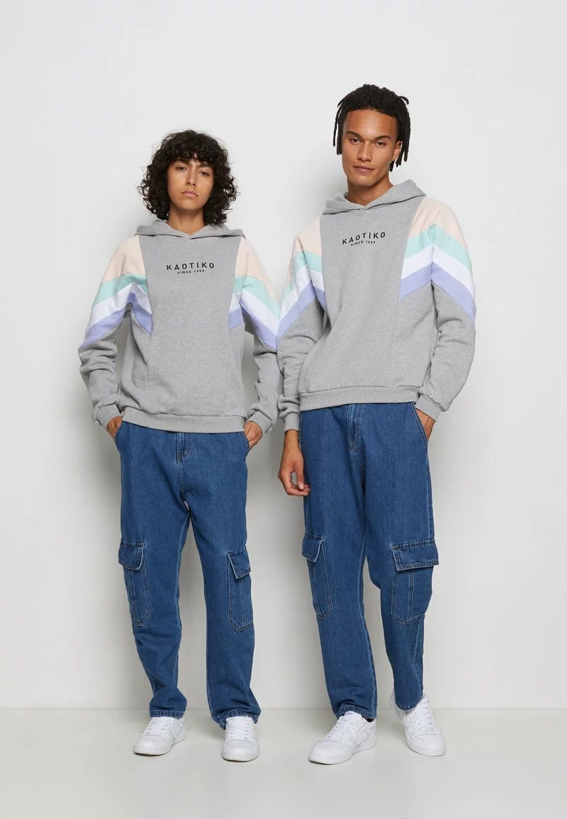 Kaotiko SUD CAP EWAN UNISEX - Kapuzenpullover - Grey/pink/green/white/grape 6 Kaotiko SUD CAP EWAN UNISEX - Kapuzenpullover - Grey/pink/green/white/grape – Bild 4