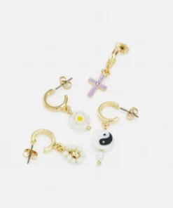 Fire & Glory - Damen LELEAN EARRINGS 4 PACK - Ohrringe - Gold-coloured/multi -Kaotiko || Fire & Glory Populaire Magasin c3133fa37c6146f58055aee7a14cbb82
