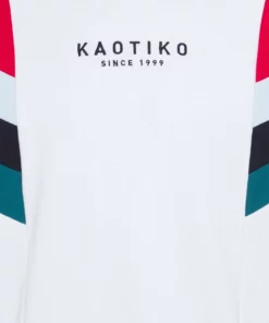 Kaotiko SUD CAP EWAN - Sweatshirt - White/red/candy Blue - Herren -Kaotiko || Fire & Glory Populaire Magasin c38afdc2d1b348eb95fc1f4fda434f03