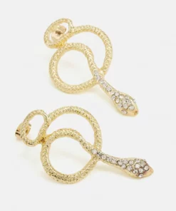 Fire & Glory - Damen SNAKE EARRINGS - Ohrringe - Gold-coloured -Kaotiko || Fire & Glory Populaire Magasin c6f4bff1ed594ecb902732700d65a3a9