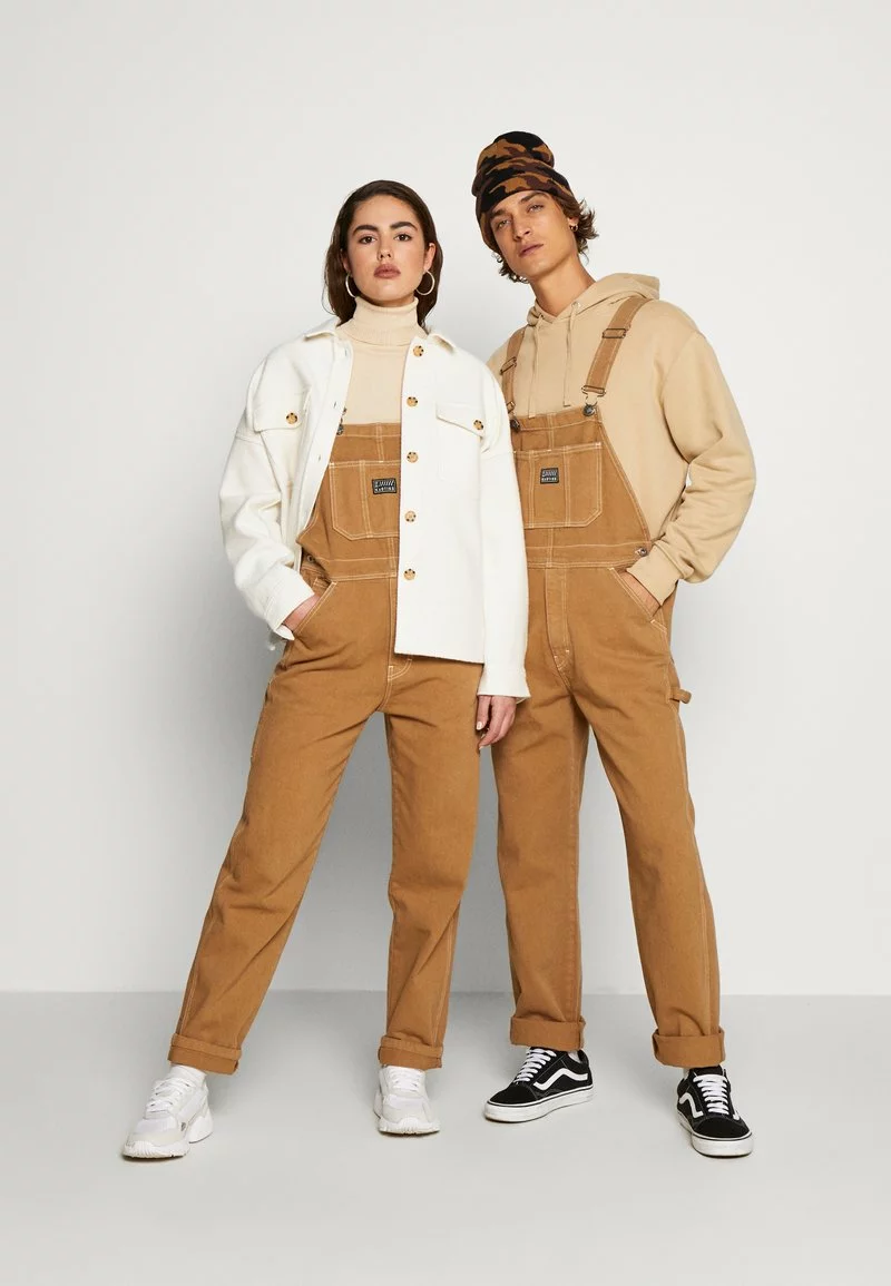 Kaotiko PETO NUT - Latzhose - Brown - Unisex 4 Kaotiko PETO NUT - Latzhose - Brown - Unisex – Bild 2