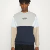 Kaotiko CREW WESTPORT - Sweatshirt - Grey/white - Herren