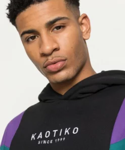 Kaotiko CAP EWAN UNISEX - Kapuzenpullover - Black/purple/jade -Kaotiko || Fire & Glory Populaire Magasin c8b95e6a7c1f45dcae2e0229b4f60984