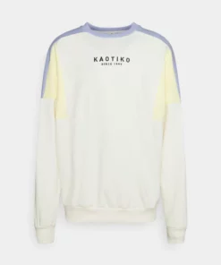 Kaotiko || Fire & Glory Populaire Magasin 13 Kaotiko CREW SPIKE UNISEX - Sweatshirt - Ivory/yellow/grape/ - Herren
