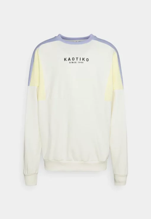 Kaotiko CREW SPIKE UNISEX - Sweatshirt - Ivory/yellow/grape/ - Herren 1 Kaotiko CREW SPIKE UNISEX - Sweatshirt - Ivory/yellow/grape/ - Herren -Kaotiko || Fire & Glory Populaire Magasin ca5881743efa4bdf83209276bb114fda