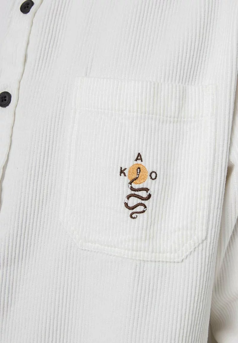 Kaotiko SNAKE ELFENBEIN - Hemd - Beige - Herren 6 Kaotiko SNAKE ELFENBEIN - Hemd - Beige - Herren – Bild 4