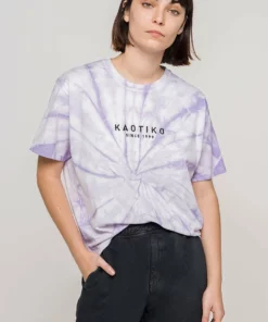 Kaotiko - Damen SPIRAL - T-Shirt Print - Grape