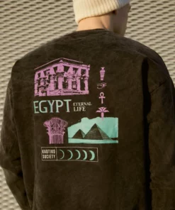 Kaotiko CREW WASHED PALM VIBES UNISEX - Sweatshirt - Black -Kaotiko || Fire & Glory Populaire Magasin d0081804454b4d5a8c1ed974c4f84bbd