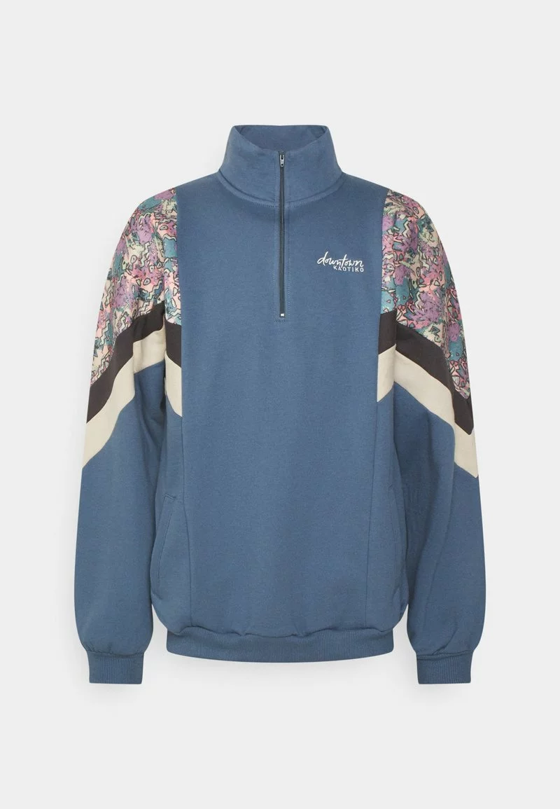 Kaotiko CREW JEAN BAHAMAS - Sweatjacke - Prusia/grey/beige - Unisex 3 Kaotiko CREW JEAN BAHAMAS - Sweatjacke - Prusia/grey/beige - Unisex