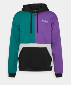 Kaotiko SUD CAP KILLIAN UNISEX - Sweatshirt - Black/jade/purple/grey