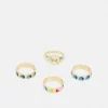 Fire & Glory SAKKA 4 PACK - Ring - Gold-coloured/multi - Damen -Kaotiko || Fire & Glory Populaire Magasin d87ad3d01e944cbe826d1379e4ff3838