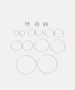 Fire & Glory HADDY EARRINGS 9 PACK - Ohrringe - Silver-coloured - Damen