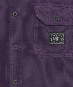 Kaotiko CAM CORDUROY UNISEX - Hemd - Lila -Kaotiko || Fire & Glory Populaire Magasin db513fb01e4149cf96d4a2228d0d199e