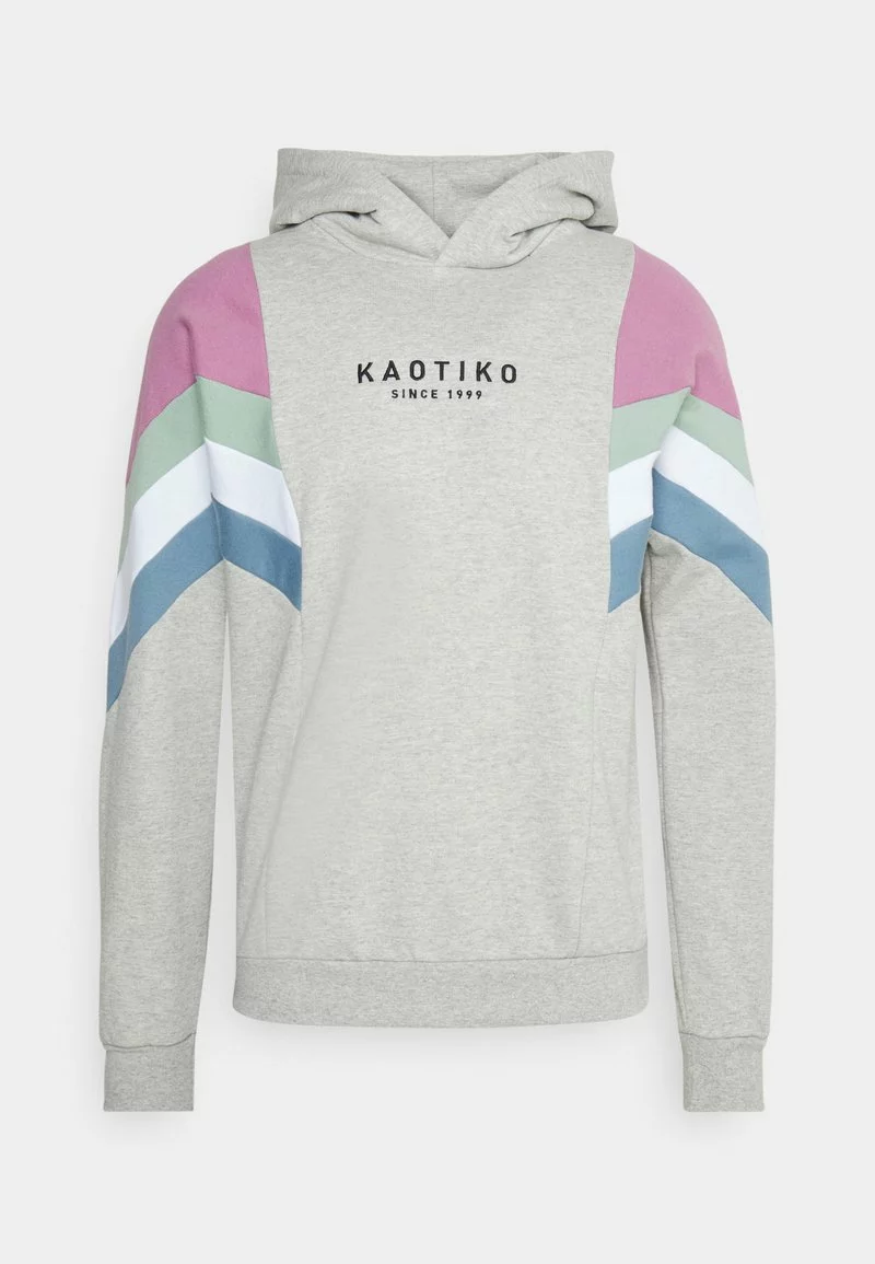 Kaotiko SUD CAP EWAN UNISEX - Kapuzenpullover - Grey/lila/fresh Green 3 Kaotiko SUD CAP EWAN UNISEX - Kapuzenpullover - Grey/lila/fresh Green