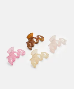 Fire & Glory - Damen FGGITTA HAIRSHARK 4 PACK - Haar-Styling-Accessoires - Misty Rose/hot Pink/warm Sand/cognac