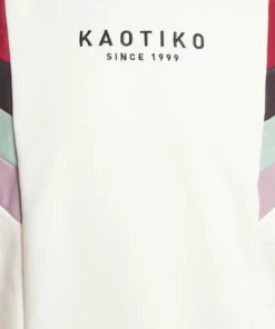 Kaotiko SUD CAP EWAN UNISEX - Sweatshirt - Marfil/burgundy/grey -Kaotiko || Fire & Glory Populaire Magasin e324fda747494ed3a40f2aed736286b2