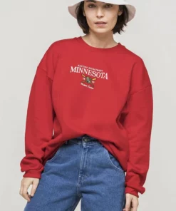 Kaotiko LARA SWEATSHIRT - Sweatshirt - Rot - Unisex