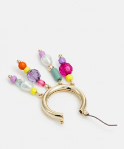 Fire & Glory GITTE HOOP EARRINGS - Ohrringe - Gold-coloured/multi - Damen -Kaotiko || Fire & Glory Populaire Magasin e4220ed5f04b414bb261be1b08958b65