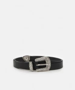 Fire & Glory - Damen FGMADA WAIST BELT CURVE - Taillengürtel - Black/silver
