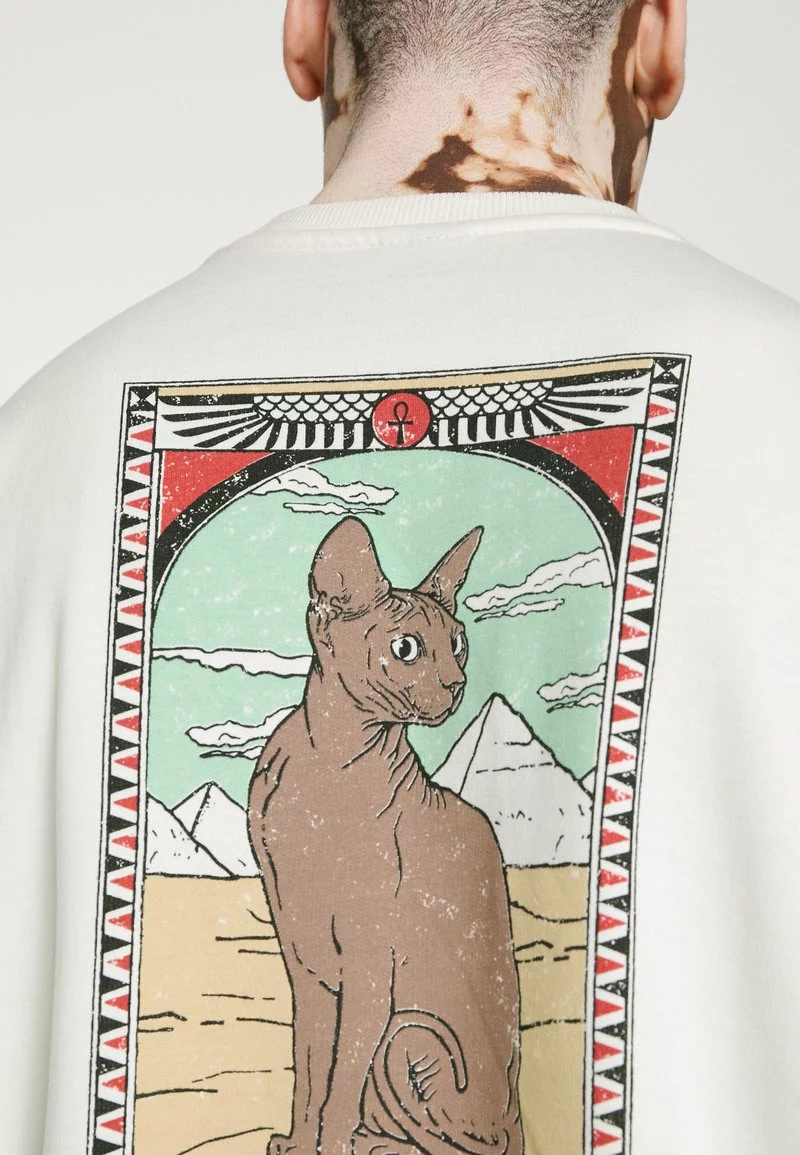 Kaotiko - Herren CREW EGYPTIAN CAT - Sweatshirt - Ivory 8 Kaotiko - Herren CREW EGYPTIAN CAT - Sweatshirt - Ivory – Bild 6