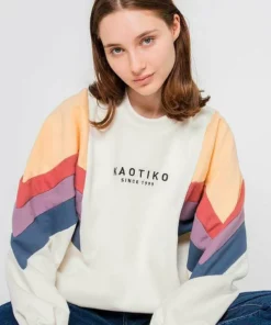 Kaotiko - Damen GINGER - Sweatshirt - Vainilla Brick Violet -Kaotiko || Fire & Glory Populaire Magasin ef8e1075d30c45d3a063d34313c7690f