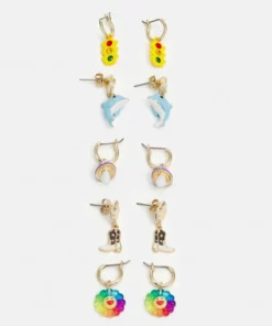 Fire & Glory - Damen BULINA EARRINGS 5 PACK - Ohrringe - Gold-coloured