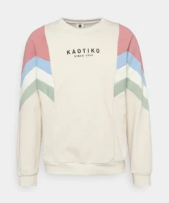 Kaotiko || Fire & Glory Populaire Magasin 51 Kaotiko - Unisex CREW SEATTLE - Sweatshirt - Hueso/soft Burgundy