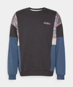 Kaotiko CREW BRUCE UNISEX - Sweatshirt - Grey/prusia