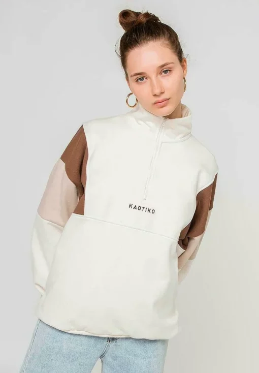 Kaotiko ARTHUR - Sweatshirt - Ivory Brown Beig - Unisex 4 Kaotiko ARTHUR - Sweatshirt - Ivory Brown Beig - Unisex -Kaotiko || Fire & Glory Populaire Magasin f9d6a057002644bfaff20fa3bd8914fa