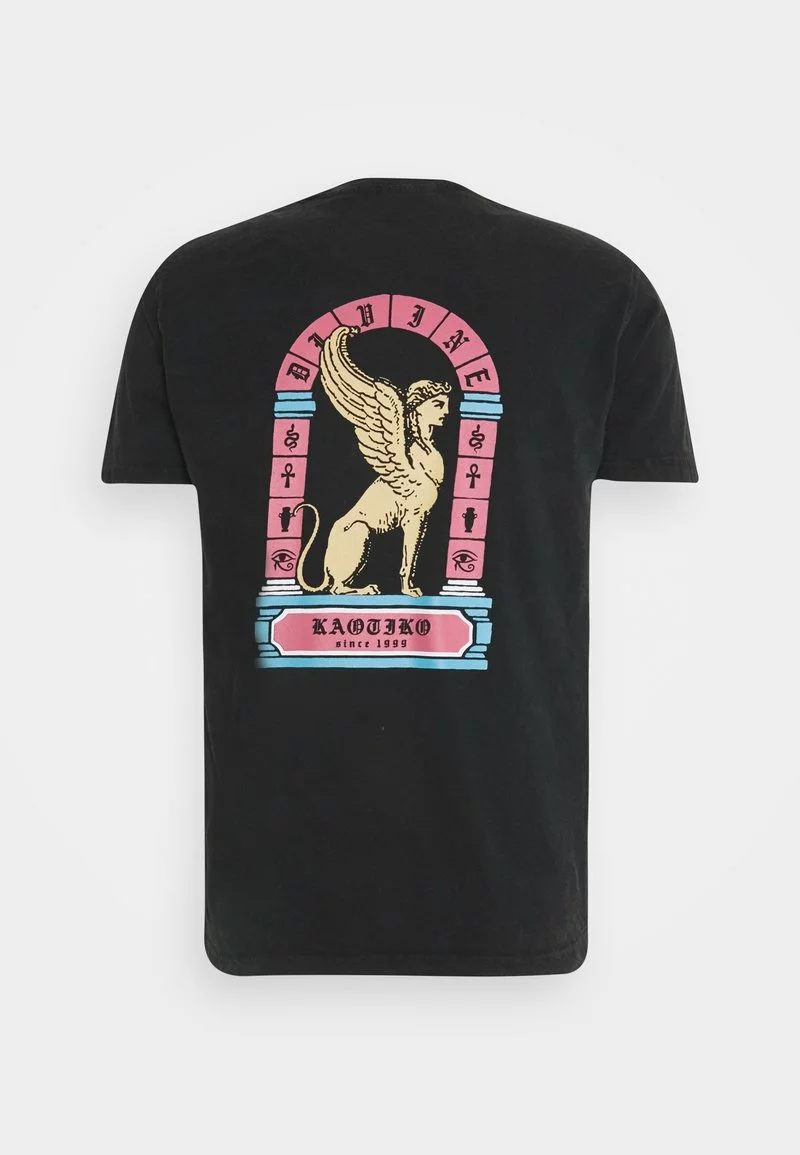 Kaotiko WASHED ETERNAL LION - T-Shirt Print - Black - Herren 4 Kaotiko WASHED ETERNAL LION - T-Shirt Print - Black - Herren – Bild 2