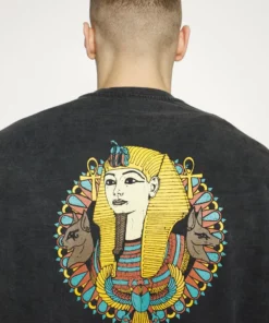 Kaotiko CREW WASHED PHARAOH UNISEX - Sweatshirt - Black -Kaotiko || Fire & Glory Populaire Magasin fde7919b3f8e4556b290480a57eca60b