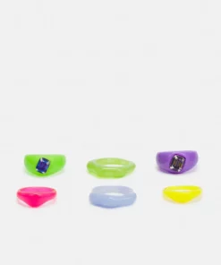 Fire & Glory - Damen 6 PACK - Ring - Pastel Lavender/multi