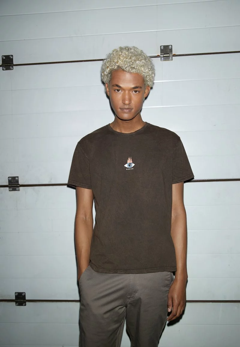 Kaotiko WASHED MOON SPHYNX UNISEX - T-Shirt Print - Brown 3 Kaotiko WASHED MOON SPHYNX UNISEX - T-Shirt Print - Brown